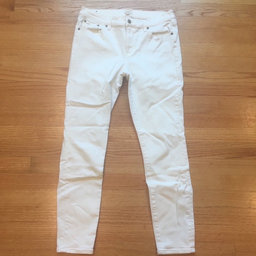 J. Crew 28/28 white jeans